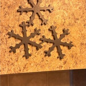 LASER CUT 1/4inch Carbon Steel SNOWFLAKES